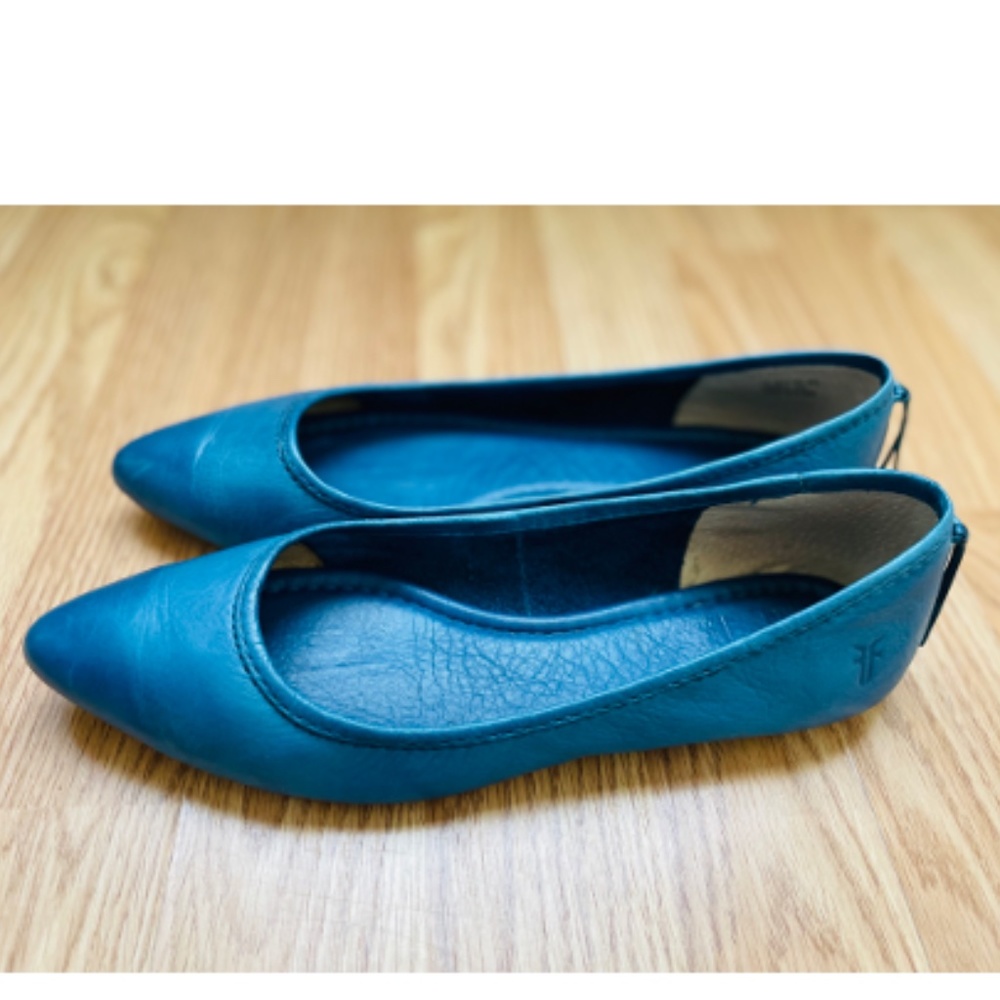 SALE Frye Regina Ballet Flats - Jeans Soft Vintage Leather - sz. 7